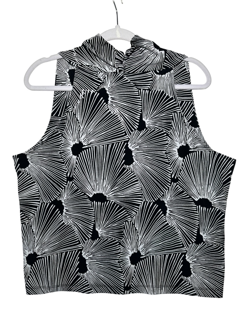 Rafaella Black & White Sleeveless Top Size XL - Picture 3 of 6